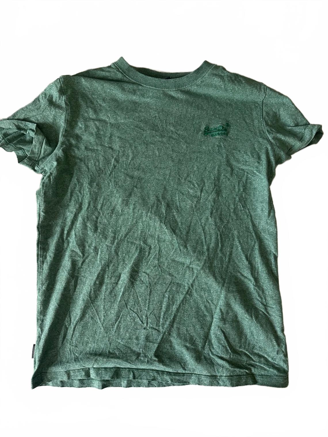Superdry T-Shirt meliert grün, kurzarm